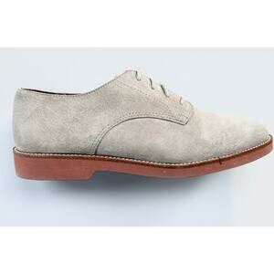 Eddie Bauer Oxford Loafers Shoes Womens 9M Tan Suede Leather Lace Front Beige